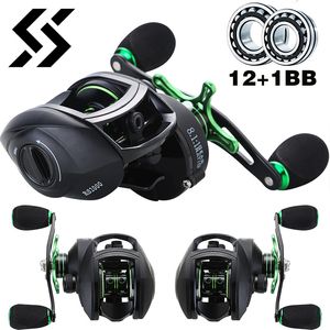 Baitcasting Reels Sougayilang Lure Fishing Reel 8.1 1 High Speed Gear Ratio Baitcasting Reel with Aluminum Spool Max Drag 8kg for Bass Lure Pesca 230403