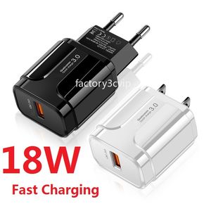 QC 3.0 EU US AC Wall charger Travel Fast Quick Charge Power Adapter For Ipad Iphone 13 14 15 Samsung LG F1