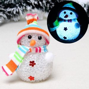 Juldekorationer kreativa saker Färgglada snögubbe Lätt samla festdekorativa gåvor Barn leksaker grossisttillverkare