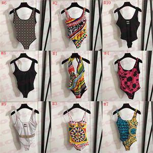 Projektanci ds. Womenu Bodysuit Bodysuit Bikini Moda drukowane jednoczęściowe stroje kąpielowe dla damskiej pchnięcia
