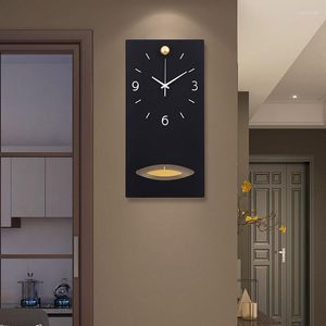 Duvar Saatleri Lüks Dijital Saat Tasarımı Özel Zarif Modern Oturma Odası Orologio Da Parete Ev MX50WC