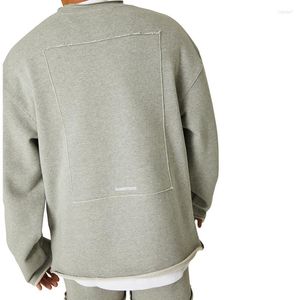 Herrtröjor faller modebesättning nacke hiphop herrar sport långärmad hoodie smal fit gymträning pullover casual fitness streetwear