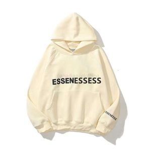 Ess Designer Hooded 1977 Essent Felpa con cappuccio Stampata Lettera Pullover Felpe Designer Fashion Classic Felpa con cappuccio Essentialclothing Coppie Essentialhoodies 90m13