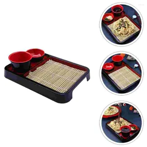 Ciotole Vassoio per utensili Sashimi Set di stoviglie giapponesi Piatto da dessert Vassoi per snack Noodle Board Piattino Freddo