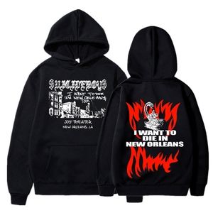 Herren Hoodies Sweatshirts uicideboy Hoodie Suicide Boys I Want To Die In Orleans Musikalbum Ästhetisches Sweatshirt Hip Hop Rapper Pullover Streetwear 230403