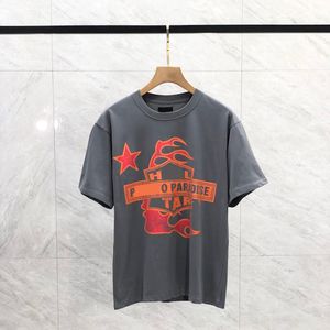 225 Flamme gh Straße Seite Gesicht Rundhals T-shirt Kurzarm Tops männer T Shirts Designer Männer W