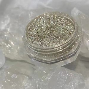 Lidschatten Großhandel Super Bling Borosilikat Chromglas Pigment Champagner Gold Pulver für Gesicht Nagellack Make-up Lidschatten Siegelstempel 231102