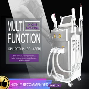 Multifunction IPL Hair Removal Machine Tattoo Remover ND YAG Laser RF Face Lift Treatment