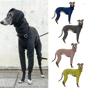 Abbigliamento per cani Whippet Levriero italiano Tuta elasticizzata invernale Pullover Tuta Dolcevita Giacca per abiti per animali domestici per cani di grossa taglia Costume