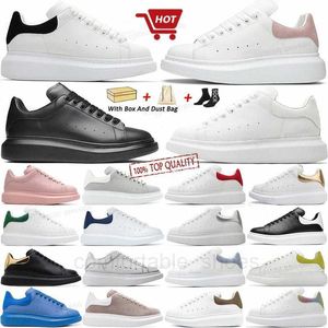Projektanci ponadgabarytowe męskie buty kobiety swobodne buty białe czarne skórzane luksusowe zamsz aksamitny espadrilles Trenery Flats Lace Up Platform Sneakers Wysokiej jakości 35-48