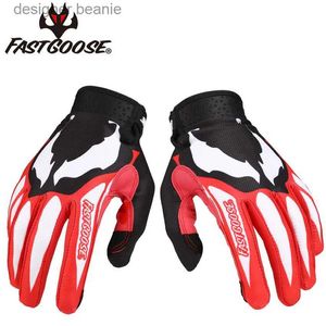 5本の指の手袋FastGoose Venom Motocross MX Off-Road Cycling Racing Gバイク