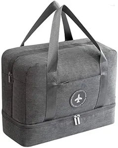 Sacos de armazenamento Emirados Árabes Unidos Loja Oficial Viagem Duffel Bag com compartimento de sapatos impermeável leve bagagem esportes ginásio