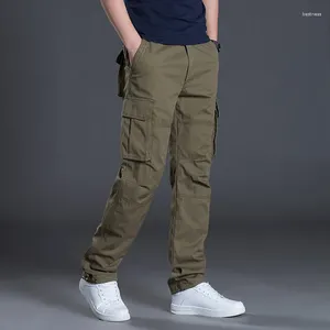 Men's Pants Cargo Summer Spring Cotton Work Wear In Casual Climbing Joggers Sweatpants Hombre Autumn Trousers