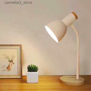 Desk Lamps Desk Reading Lamp Study Special Eye Protection Lamp Student Dormitory Plug-in Simple Modern Free Bedroom Bedside Q231104