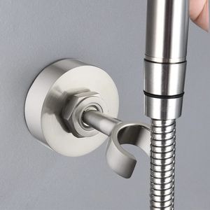 Other Faucets Showers Accs Adjustable Shower Head Holder Handheld Drill Showerhead Rack Bathroom Shower Chuveiro Banheiro Wall Mount Bracket Rotation 231102