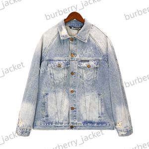 Erkekler Tasarımcı Palms Angels denim ceketleri moda pa ceket sonbahar/kışlık sıcak ceket kadınlar için erkek unisex tarzı dış giyim uzun kollu s2