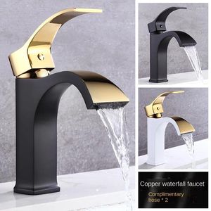 Bathroom Sink Faucets Waterfall Square Faucet Above Counter Basin And Cold Mixing Household