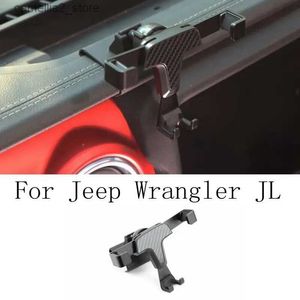 Suporte de carro para Jeep Wrangler JL 2019 2020 2021 2022 Acessórios Suporte de montagem de ventilação de ar para carro Suporte para smartphone Suporte para celular Q231104