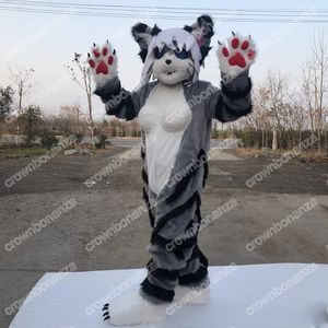 Super Cute Husky Dog Animal Mascot Costumes Halloween Cartoon Character Outfit Suit Xmas Outdoor Party Outfit Unisex Promotional Advertising Clothings