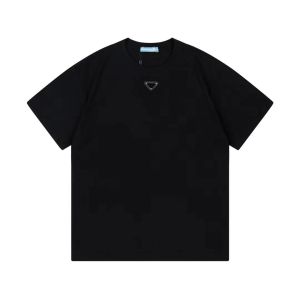 남성 T 셔츠 디자이너 셔츠 남자 Tshirt 남자 검은 티 여성 옷 크기 xxl xxxl 티셔츠 100% 짧은 슬리브 가슴 삼각형 인레이 티 패션 오버 시프트 셔츠