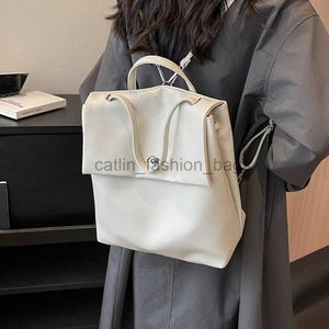 Zaino Toptrends Zaino da donna in morbida pelle grande 2023 Designer di tendenza Borsa da scuola per ragazze in pelle PU Borsa da donnacatlin_fashion_bags