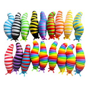 Slug Dolphins Shark Dekompressionsspielzeug Fidget Slug Articulated Insects Fun Crawling Sensory Toy Twisted Puzzle Lässig angenehm Geeignete Freigabe