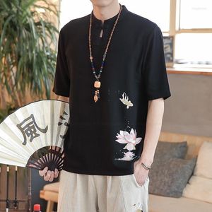Этническая одежда в китайском стиле Zen Tang Suit Lummer Men Fashion Blous