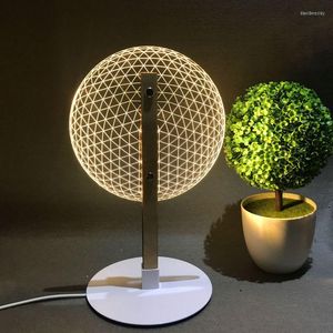 Table Lamps The Nordic Lamp Acrylic LED Small Night Light Bedroom Decorate Desk Of Head A Bed 3 D Wood