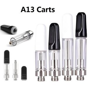 Imini Vape Atomizer Cart 0,5 мл 1 мл Испаритель Воск Густой масляный картридж Керамическая катушка Vaper Pen Упаковка для батареи с резьбой 510 Черный Белый Ультра-низкая цена на складе