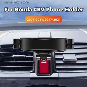 Bilhållare Biltelefonmonteringshållare för Honda CR-V CRV 2007-2011 2017-2021 Styling Bracket GPS Stand Rotateble Mobiltillbehör Q231104