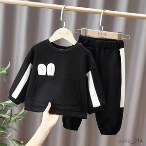 Clothing Sets Fashion Colors Cute Big Children Clothing Sets Style Sweatshirt+Pants Tracksuit Suits For Baby Girl Clothes 1-6 Yr