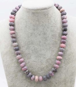 Catene Rosa Rhodonite Blurry Roundel 12 6mm Collana 18 pollici Perline all'ingrosso Natura Donna 2023 Incredibile