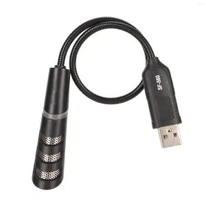 Mikrofonlar Mini USB Mikrofon Gürültü Azaltma Bir Düğme Sessiz Tasarım Sürücüsü Dizüstü Bilgisayar Masaüstü Bilgisayar