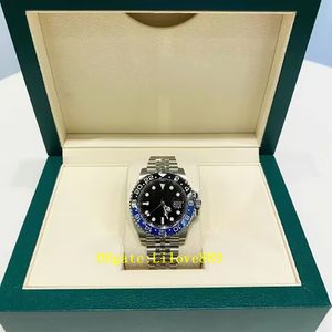 Zegarek męski GMT II--126710 40mm ceramiczny pierścień zegarka luksusowy męski mechaniczny mechanizm automatyczny 3235 zegarek na rękę