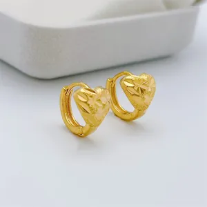 Orecchini a cerchio Set da donna color oro cuore polsino dell'orecchio piccolo orecchino Brincos Femme Pendientes Mujer gioielli alla moda accessori regali