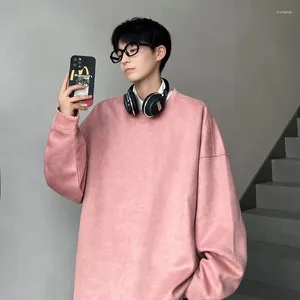 Erkek Hoodies MRGB Kore tarzı erkekler Süet Sweatshirts Serde Sweetshirt Düz Renkli Büyük Boy Sokak Giyim Marka Marka Günlük Giyim Harajuku Erkek