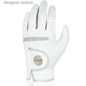 Pięć palców Rękawiczki 1PC Męski golf G Mikro miękki tkanina oddychająca golf GS z markerem magnetycznym White White GL231103
