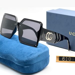 مصمم للرجال نظارات النظارات الكلاسيكية العلامة التجارية الشمسية الموضة UV400 Goggle مع مربع رجع