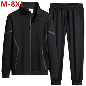 Herrspårspår Anlände Mens Casual Solor Sweatpant Set unisex jogging plus storlek 8xl