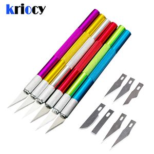 Metal Scalpel Knife Blades Nonslip Cutter Engraving Craft Knives Blades for Mobile Phone Laptop PCB Repair Hand Tools Blades