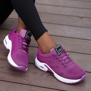 Breathable Mesh Fashion Running Dress Outdoor Light Weight Sports Shoes Casual Walking Sneakers Lace up Women Sneaker