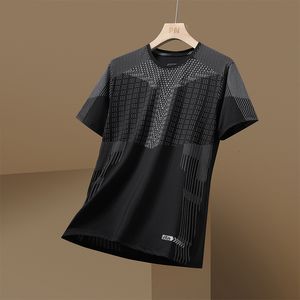 Herr t-shirts snabba torra sport T-shirt Men's Short Sleeve Summer Casual Print plus stor 3XL Premium T-shirt 230403