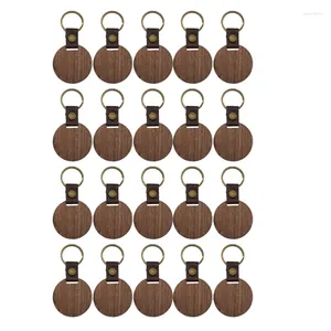 Keychains 20packs trä nyckelringsämnen