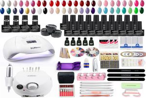 Nail Art Kits 72W Lamp Set For 20 Color Polish Kit 35000RPM Drill Machine Tool Acrylic4348912