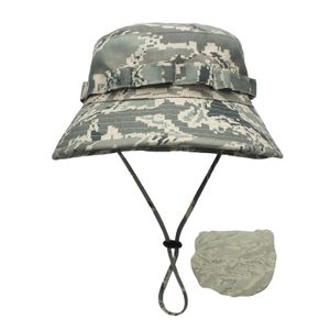 Hüte mit breiter Krempe Bucket Hats Outfly Digital Camouflage Army Hat Outdoor Camping Herren Short Brim Hat Großhandel Sonnencreme Bionic Jungle Hat Bucket Hat 230403