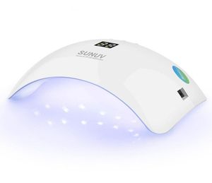 Sun8 48w lâmpada inteligente para unhas, led uv luz seca para unhas, menicure, temporizador, cura de memória, ferramentas de arte poslish 6317934