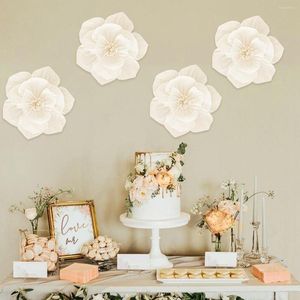 Decorative Flowers Three-dimensional Pleated Paper Flower For Wedding Backdrops Decorations Birthday Party Crafts DIY Background Wall Layout