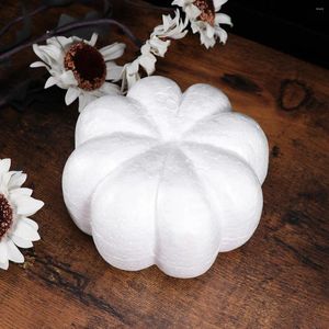 Flores decorativas abóboras artificiais brancas para artesanato diy outono outono colheita enfeites de ação de graças (13cm) decoração