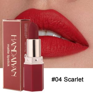 Matte Lipstick Nude Pink Matte Solid Lip Stick Long Lasting Velvet Red Tinted Balm 24 Hours Waterproof Makeup Lipsticks