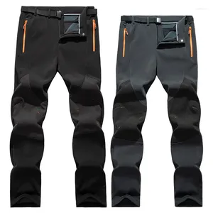 Pantaloni da caccia Pantaloni da trekking invernali da uomo Impermeabili per alpinismo all'aperto Antivento Soft Shell Taglie forti Uomo Sci